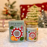 Ivy & Wood - Candy Cane Candle