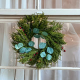 Fern Wreath with Eucalyptus and Berries