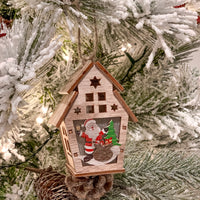 Light Up DIY Wooden Houses Ornament