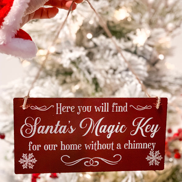 “Santa’s Magic Key" Sign