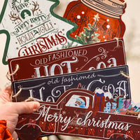 "Merry Christmas" Mason Jar Tree Sign