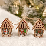 Light Up DIY Wooden Houses Ornament