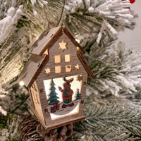 Light Up DIY Wooden Houses Ornament