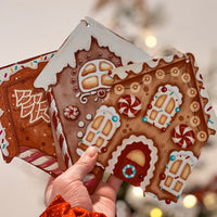 Gingerbread House Sign - Large peppermint