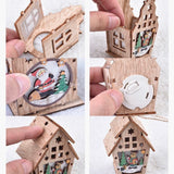 Light Up DIY Wooden Houses Ornament