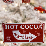"Hot Cocoa Served Here" Sign