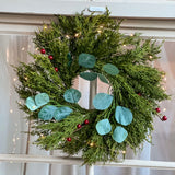 Fern Wreath with Eucalyptus and Berries