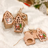 Light Up DIY Wooden Houses Ornament