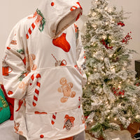 *CLEARANCE* Christmas Classic Hooded Blanket - Adult Size